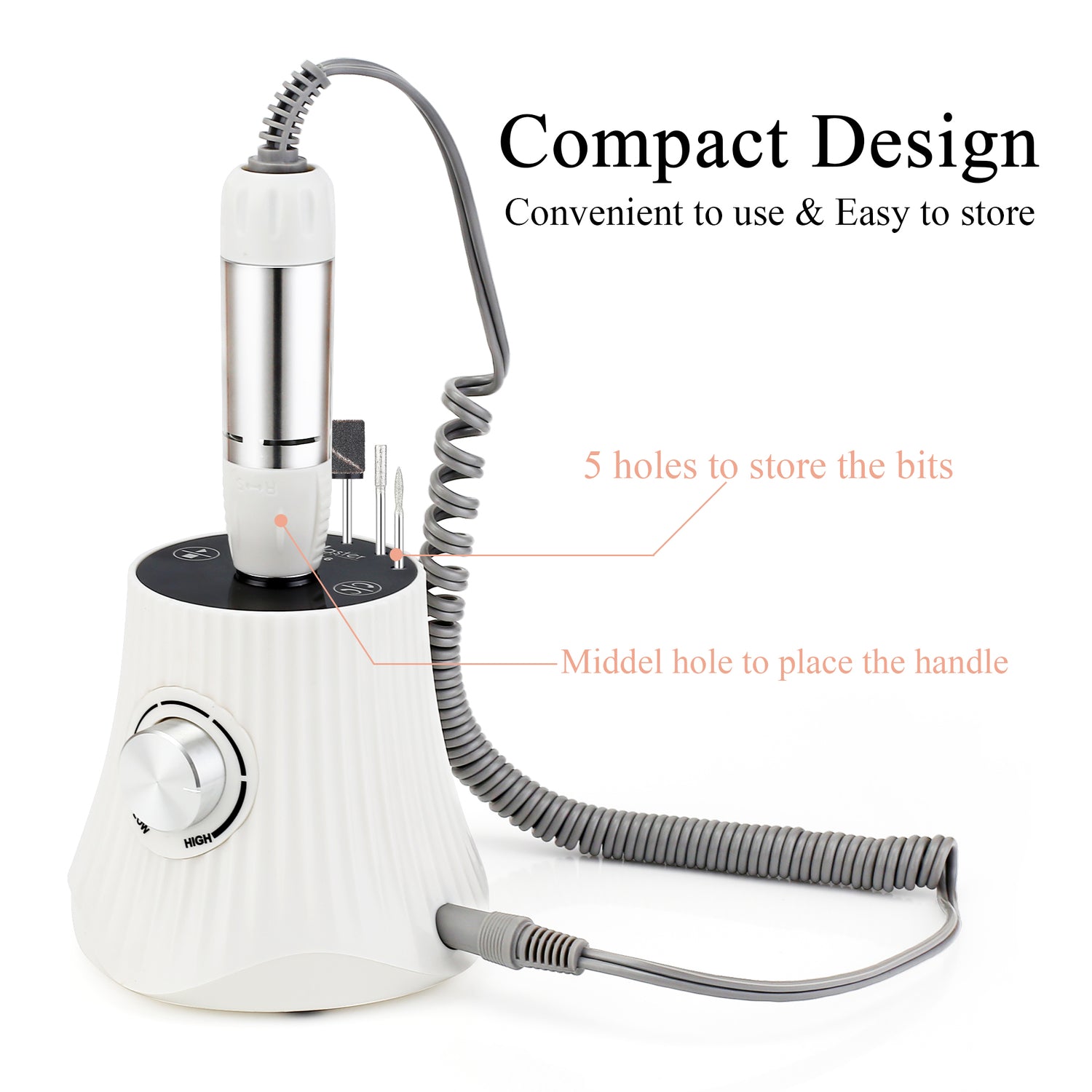 JCMASTER® Nagelfräser -Gelnägel & Acrylnägel Profi Set Elektrisch, Fußpflegegerät