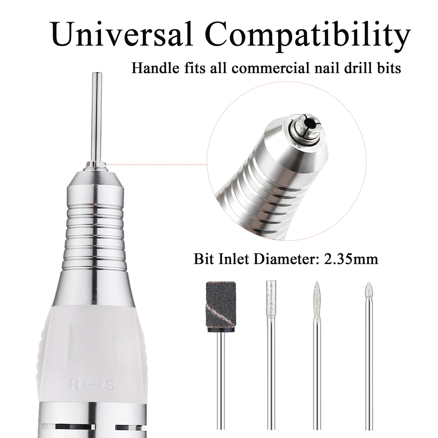 JCMASTER® Nagelfräser -Gelnägel & Acrylnägel Profi Set Elektrisch, Fußpflegegerät