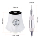 JCMASTER® Nagelfräser -Gelnägel & Acrylnägel Profi Set Elektrisch, Fußpflegegerät