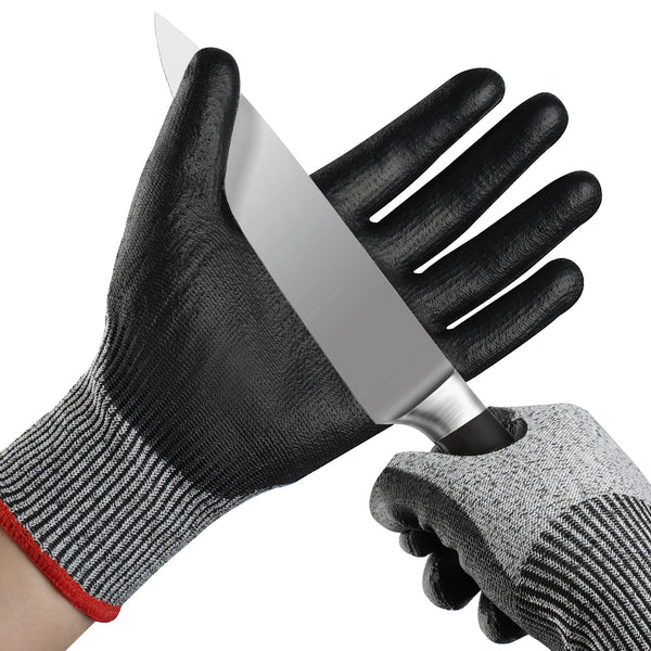Mustbau Schnittschutz Handschuhe Level 3, 3/6 Pack Schutz für Küche, G