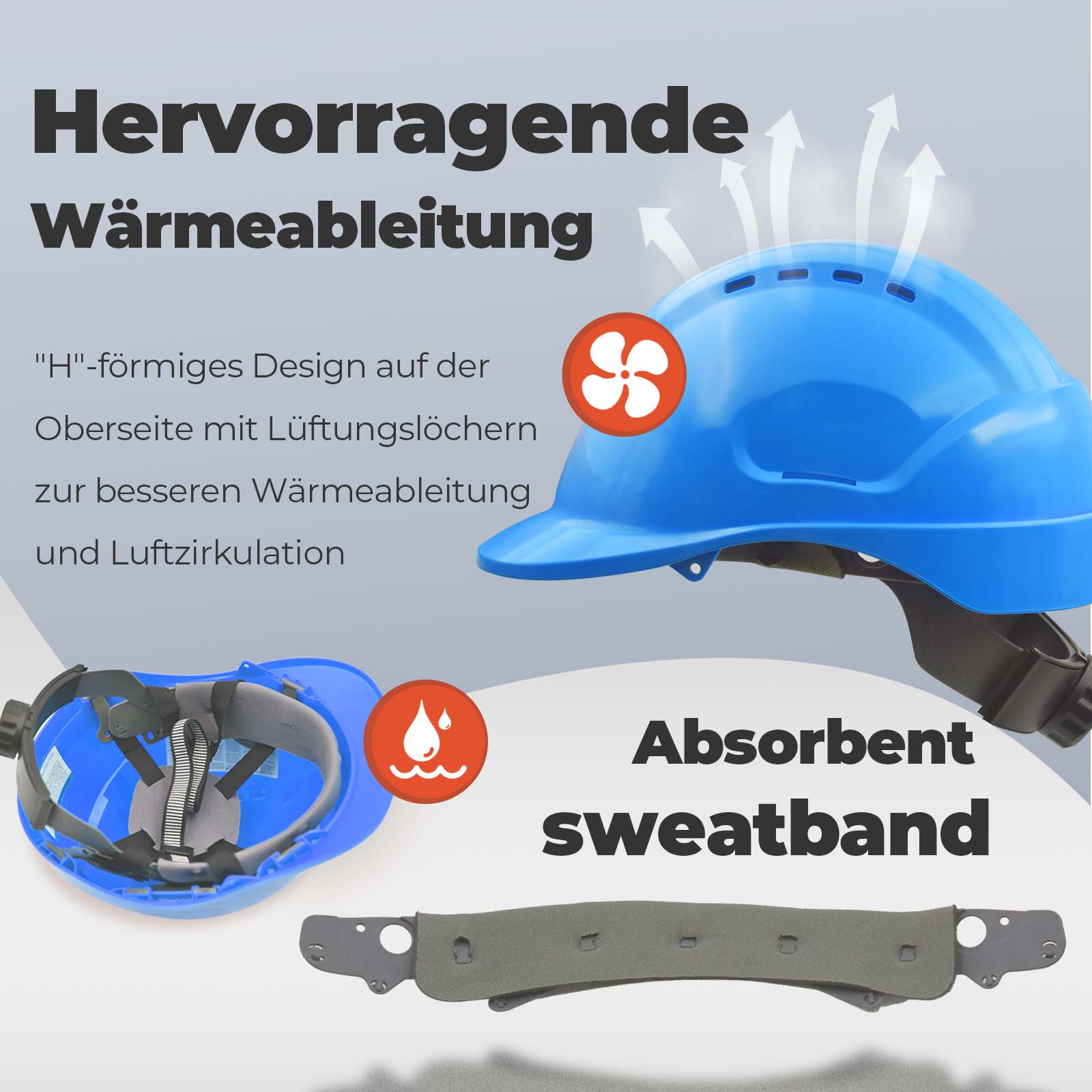 Mustbau MBU-GM16-BLU Bauhelm Blau