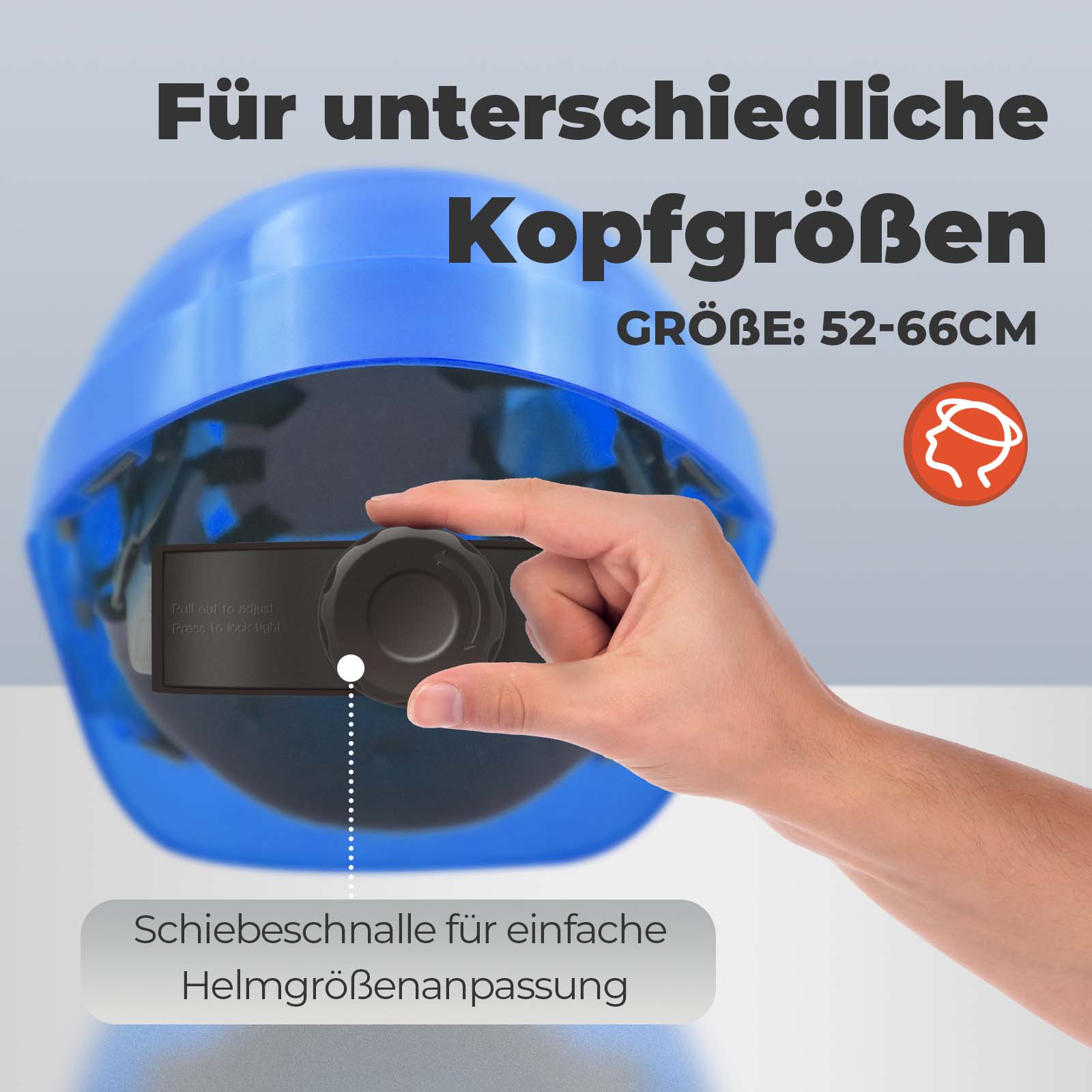 Mustbau MBU-GM16-BLU Bauhelm Blau