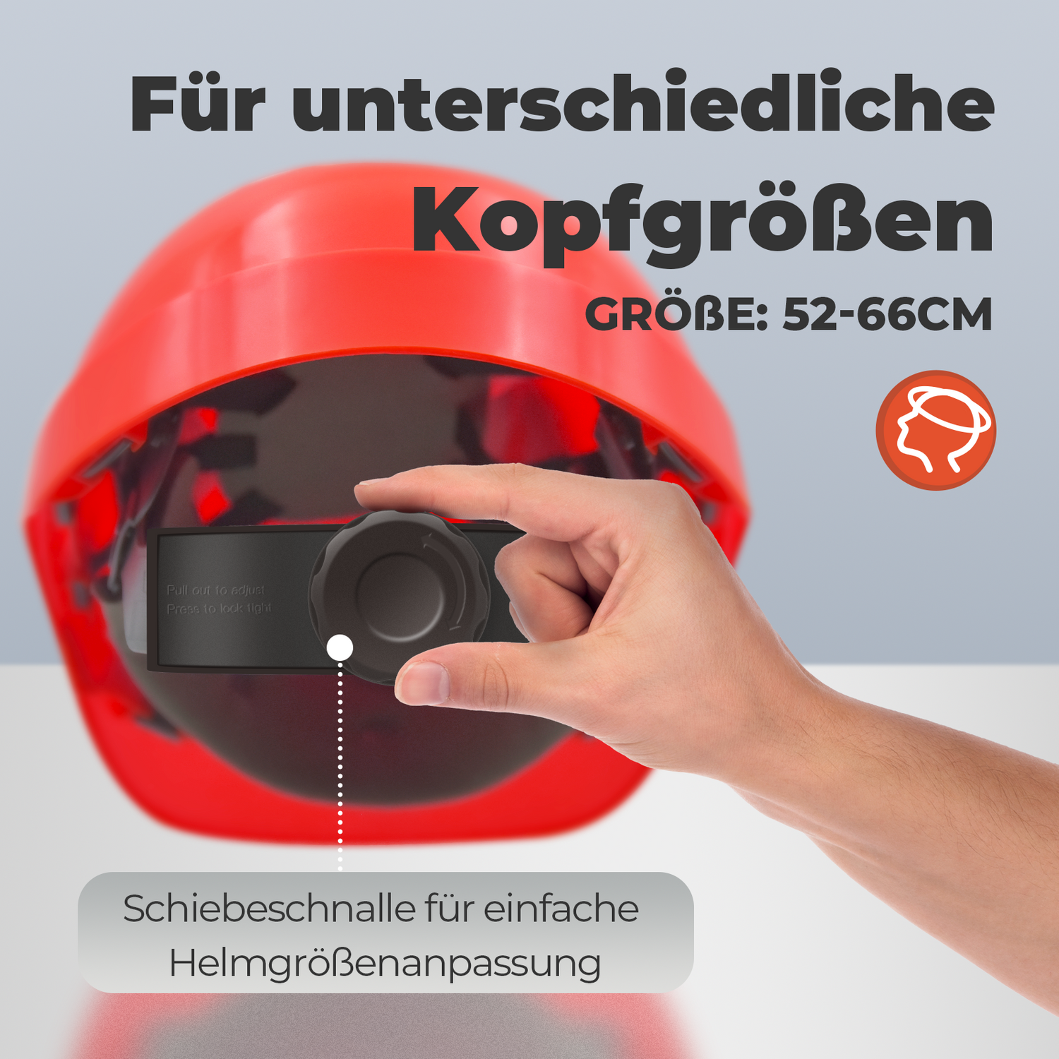 Mustbau MBU-GM16-R Bauhelm Rot