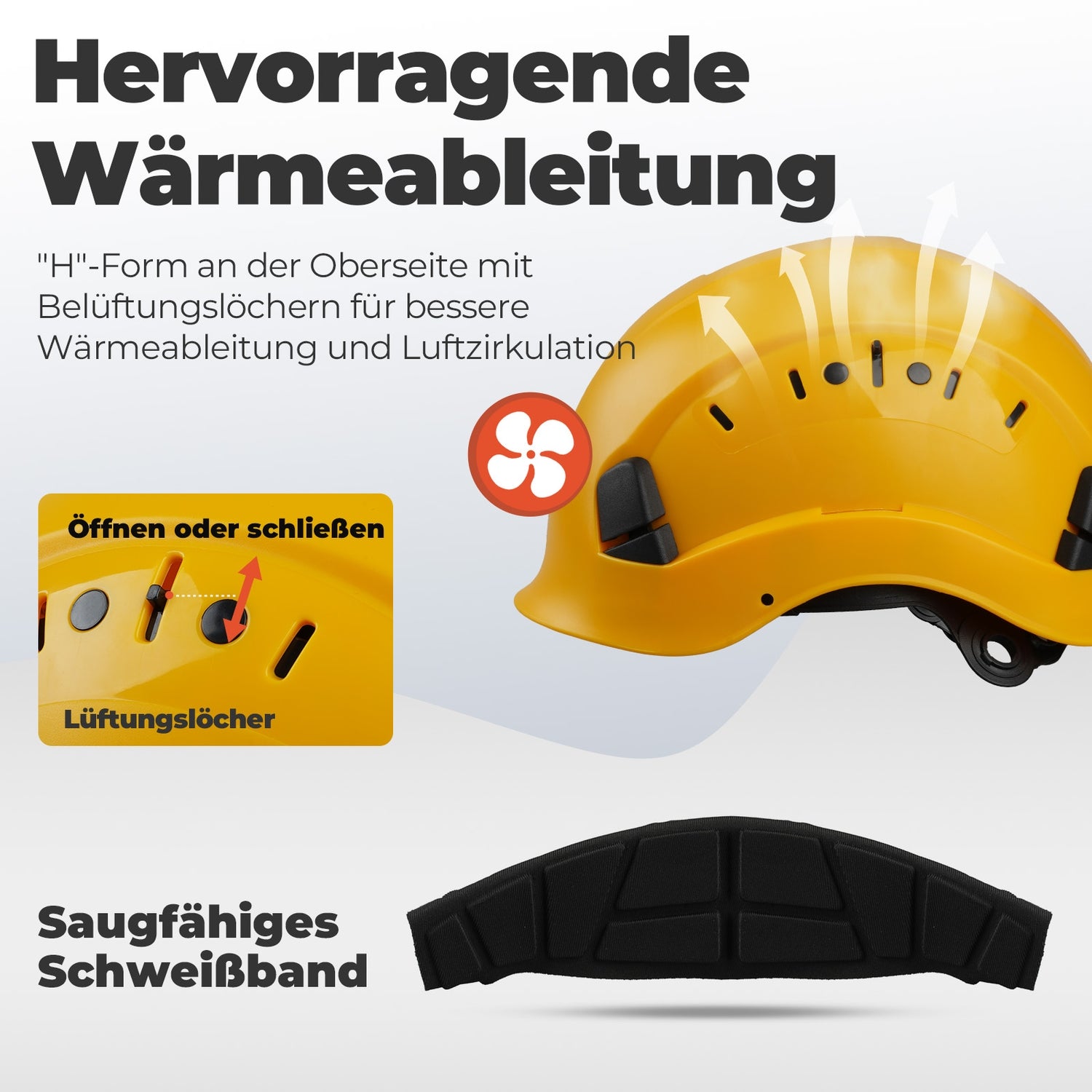 Mustbau Motorsägen-Sicherheitshelm, Schutzhelm mit Geräuschdämpfungsmuscheln und Netzvisier, verstellbar,Gelb