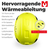 Mustbau Sicherheitshelm, EN397 Schutzhelme mit Antibeschlag-Brille, verstellbar,Grün