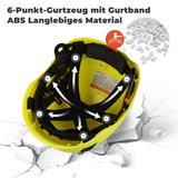 Mustbau Sicherheitshelm-Set, EN397 Schutzhelm mit Ohr- und Gesichtsschutz, verstellbarer, Grün