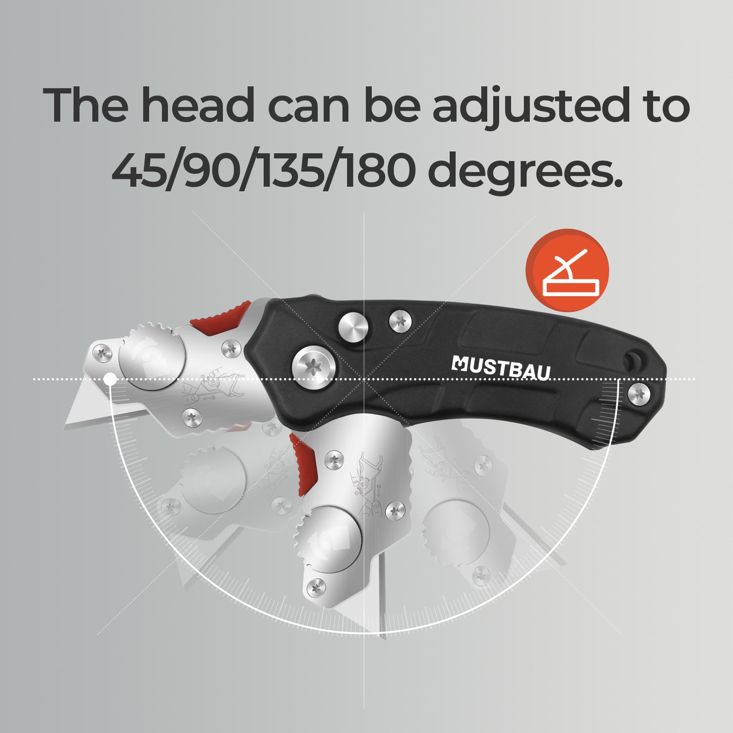 Mustbau Mini Taschenmesser Klappmesser mit 5 zusätzlichen SK5 Klingen