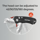 Mustbau Mini Taschenmesser Klappmesser mit 5 zusätzlichen SK5 Klingen