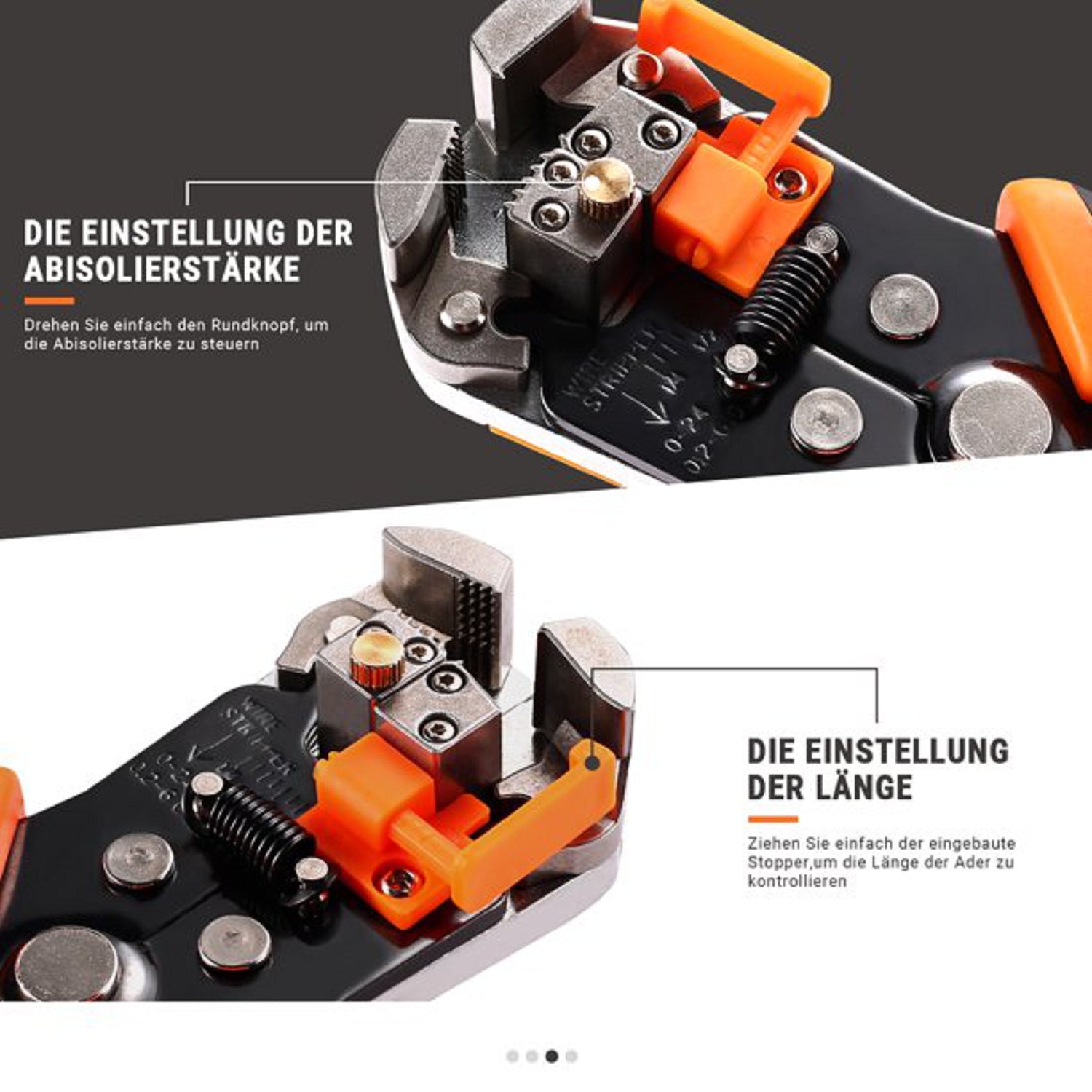 Tacklife MWS02 Crimpzange Multitool (abisolieren, crimpen, schneiden)