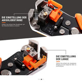 Tacklife MWS02 Crimpzange Multitool (abisolieren, crimpen, schneiden)