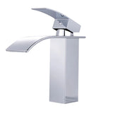 TACKLIFE DBWF01BT Messing Badarmatur Wasserfall Waschbeckenarmatur Einhand Waschtischarmatur Warm- und Kaltwasser verfügbar