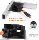 Rechtwinklige Winkelspanner 90 ° aus Aluminiumlegierung, 2 Stück TACKLIFE HAC3B