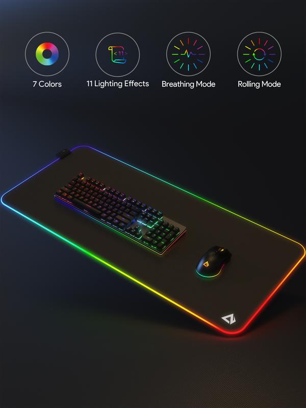 AUKEY XL Gaming-Mauspad 90x40cm, RGB-beleuchtet (KM-P7)