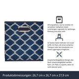 Alsterwell Faltboxen 6er-Set – Faltbare Aufbewahrungsboxen aus Vliesstoff mit Griffen, 26,7×26,7×27,9 cm