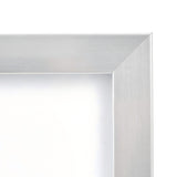 Alsterwell Bilderrahmen 2er-Set – 10×15 cm Fotorahmen aus Nickel mit Aufsteller, für Tisch- & Wandmontage