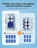 TACKLIFE 2 in 1 Mini Kühlschrank, 6 Liter Fridge / 6 bis 8 Dosen, Camping