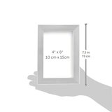 Alsterwell Bilderrahmen 2er-Set – 10×15 cm Fotorahmen aus Nickel mit Aufsteller, für Tisch- & Wandmontage