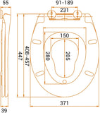 TACKLIFE Toilettensitz (o-förmig), 2 in 1, Normal oder Mit Kindersitz