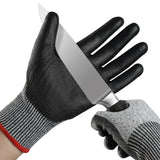 Mustbau Schnittschutz Handschuhe Level 3, 3/6 Pack Schutz für Küche, Garten & Baustelle Größe: S/M/L/XL
