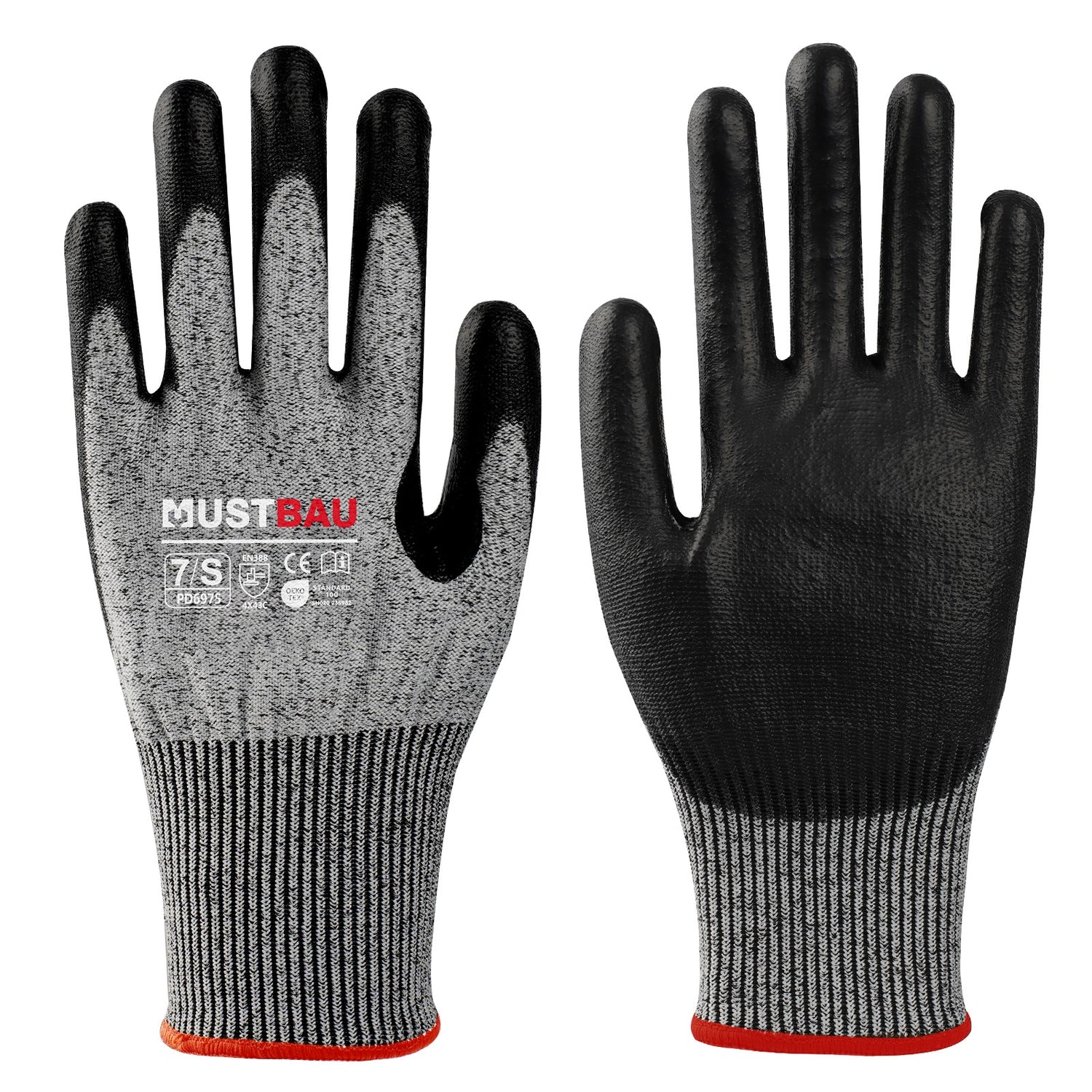 schnittfeste handschuhe garten Mustbau Schnittschutz Handschuhe Level 3, 3/6 Pack Schutz für Küche, G