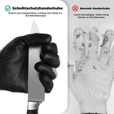 Mustbau Schnittschutz Handschuhe Level 3, 3/6 Pack Schutz für Küche, Garten & Baustelle Größe: S/M/L/XL