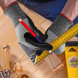 Mustbau Schnittschutz Handschuhe Level 3, 3/6 Pack Schutz für Küche, Garten & Baustelle Größe: S/M/L/XL