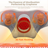 Aspria Neck and Shoulder Massager with Heat- Shiatsu Deep Tissue Back Massager for Pain Relief, Rechargeable Cordless Heating Neck Massager for Home, Office, Gifts for Men/Women/Mom/Dad