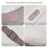 Aspria Neck and Shoulder Massager with Heat- Shiatsu Deep Tissue Back Massager for Pain Relief, Rechargeable Cordless Heating Neck Massager for Home, Office, Gifts for Men/Women/Mom/Dad