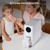 CalmConcept® Mini Warmtuchspender – Saubere und angenehm warme Einweghandtücher für Zuhause und unterwegs, Modell W2