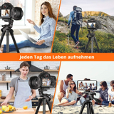 TACKLIFE Kamerastativ 40,5-136cm mit Handyhalter MLT01 - Jetzt zum Sonderpreis