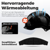 Mustbau Motorsägen-Sicherheitshelm, Schutzhelm mit Geräuschdämpfungsmuscheln und Netzvisier, verstellbar,Schwarz