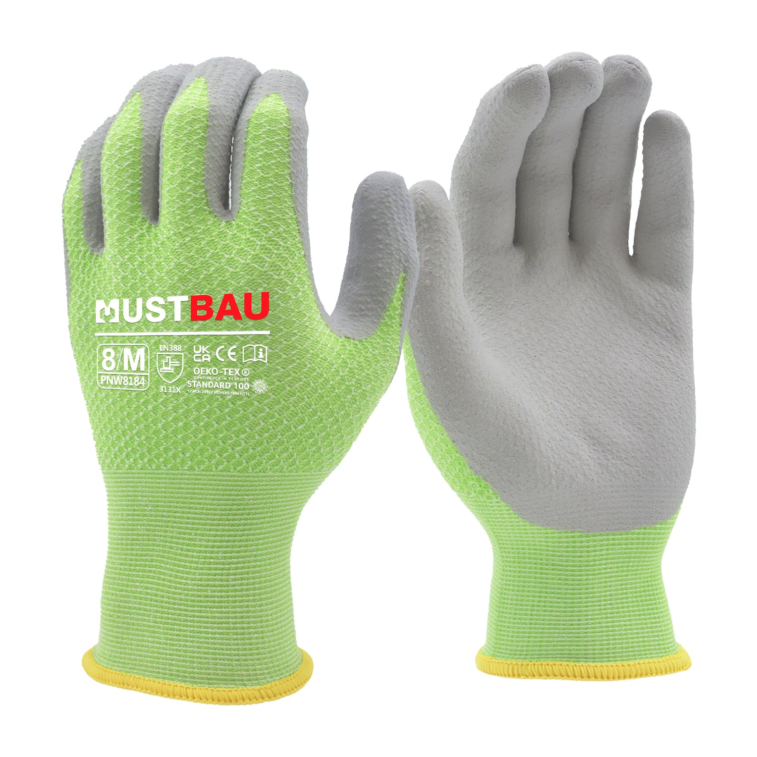 bauarbeiter handschuhe Mustbau Arbeitshandschuhe 12/6/3 Pack, Gartenhandschuhe Montagehandsch
