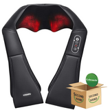 NAIPO Massagegerät Shiatsu für Nacken Rücken Schulter, Infrarotwärme, kabelgebunden - Gebraucht