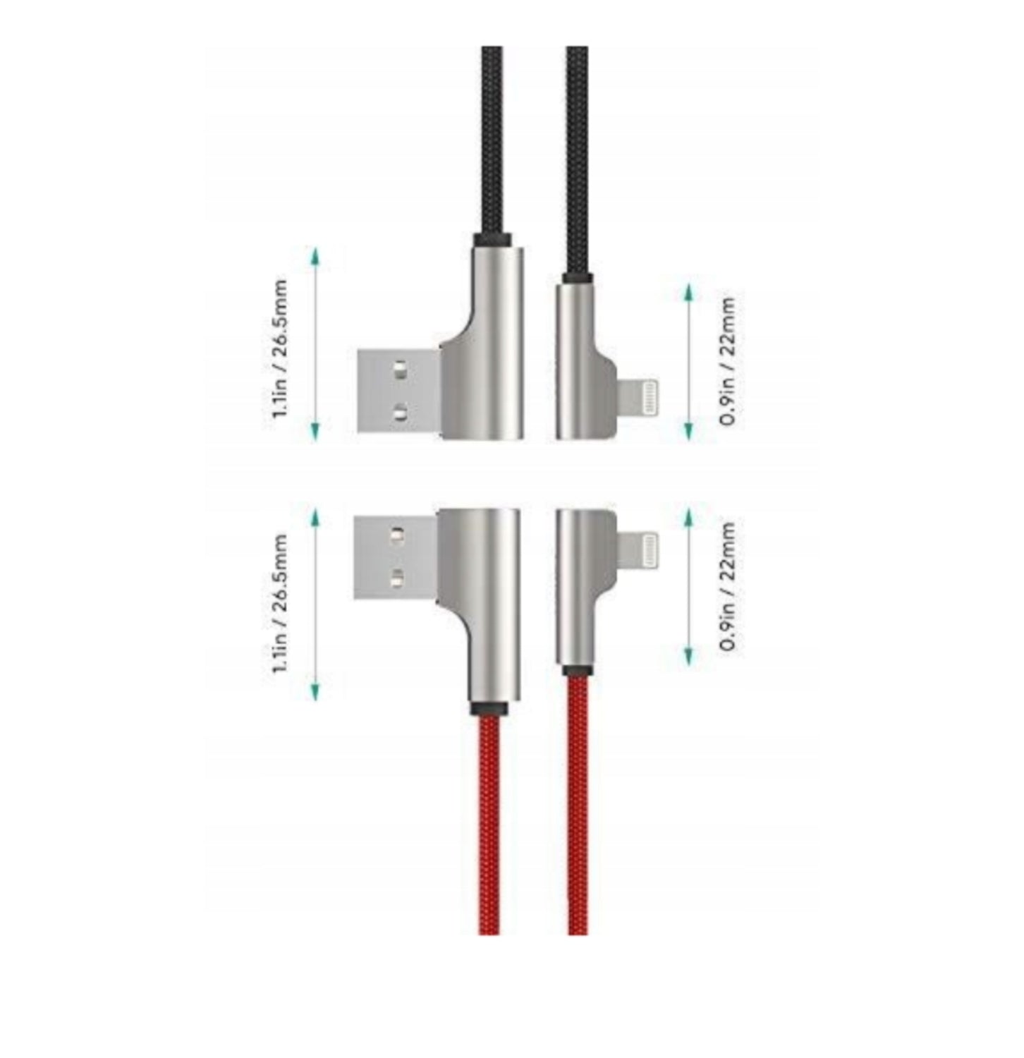 AUKEY USB-A auf Lightning (2er Pack), jeweils 2m Länge (CB-AL01)