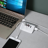 AUKEY CB-H5, Aluminum 4 Port USB 3.0 Hub, silber