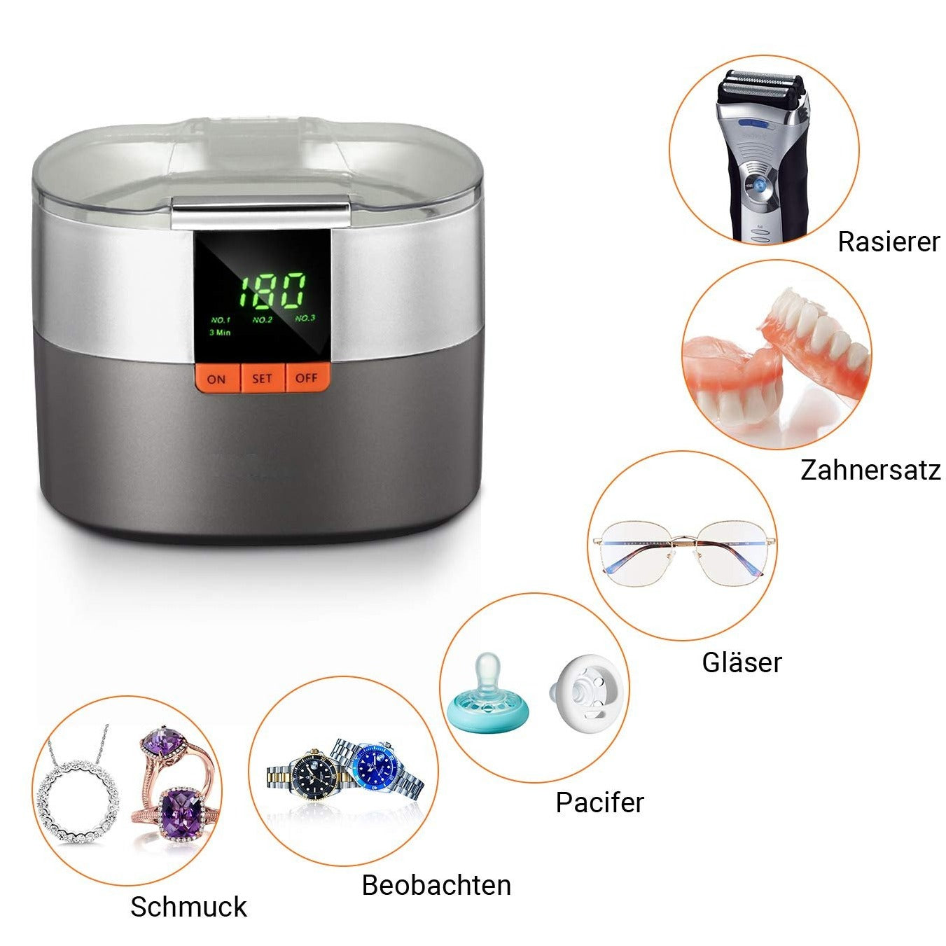 Reinigen Uhrwerk Reiniger Ultraschallbad Edelstahl Uhr Putzen