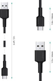 AUKEY USB-C auf USB-A Kabel 2m (2er Pack - jeweils schwarz) - CB-CMD29