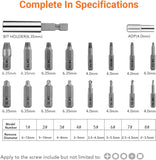 TACKLIFE Bit-Schraubenausdreher »DSE01«, Beschädigte Schraube Extraktor Kit