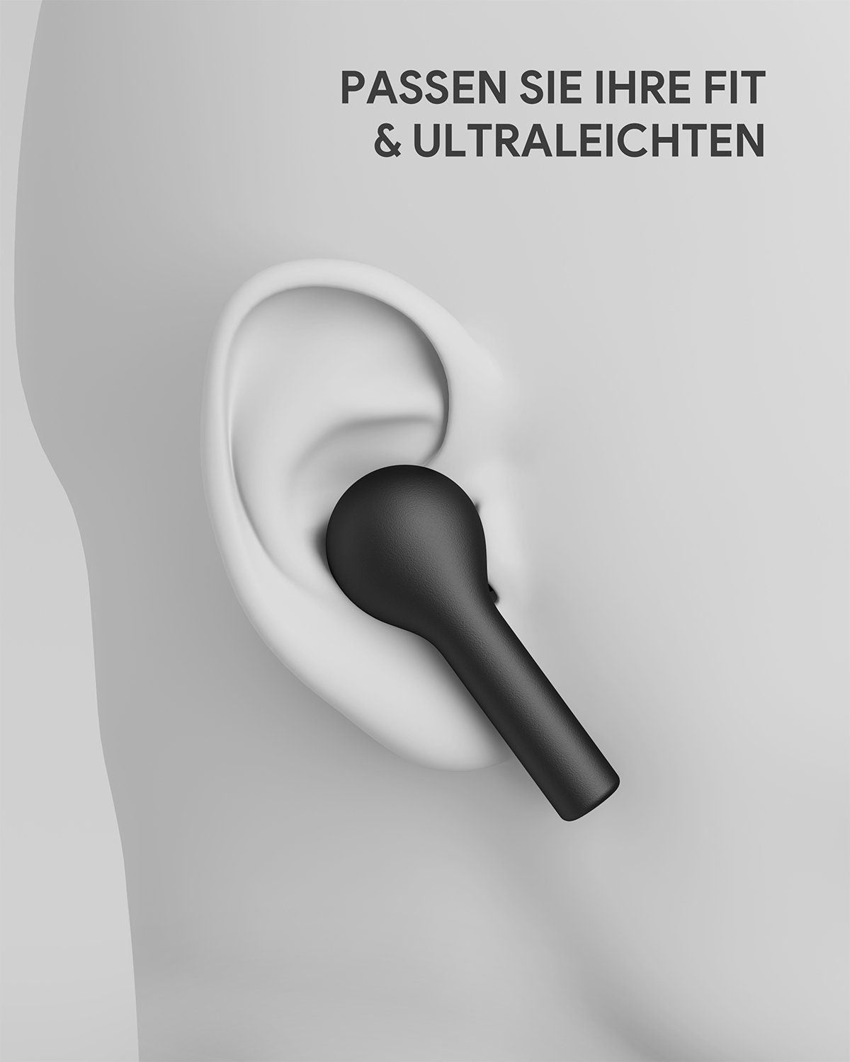 AUKEY True Wireless In-Ear Kopfhörer Schwarz, EP-T21