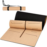 INTEY Premium Yogamatte aus Kork & Naturkautschuk inkl. Tragegurt