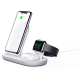 Aukey LC-A3-Whi Aircore Series 3-in-1 Wireless Charging Dock (Kabellose Qi Ladestation)