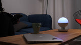 Aukey LT-ST10 LED Wiederaufladbare Tischlampe, Dimmbare RGB Farbe LED Nachttischlampe mit Touch Panel und Hängeschlaufe