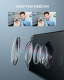AUKEY FHD 1080p Webcam mit Sichtschutzabdeckung, PC-LM7