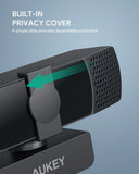 AUKEY FHD 1080p Webcam mit Sichtschutzabdeckung, PC-LM7
